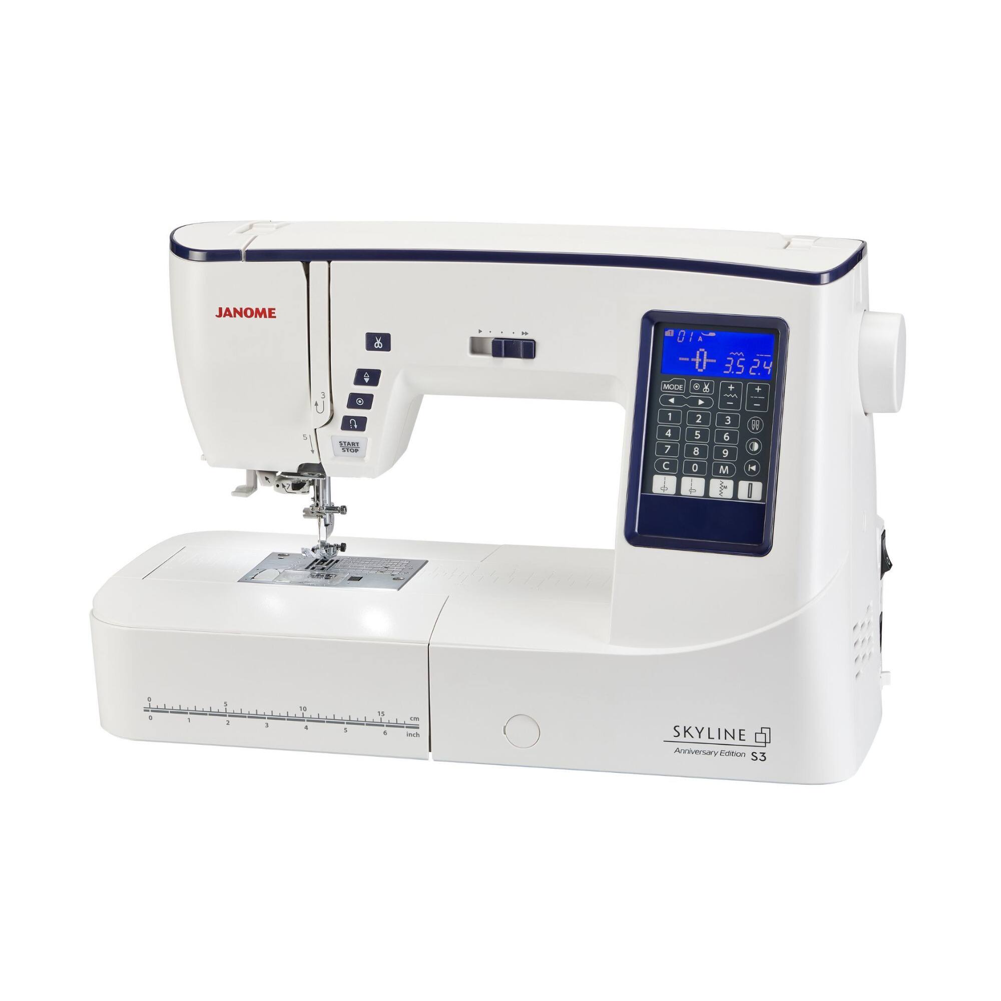 JANOME  a 1AT adda & ....- : -f 3.524 - . x . - - - . - : 2 3 A 4 5 d 7 1 A y C 0  M + + I F 1 + - . - - - - - 1 + . - - SKYLINE Anniversary S3