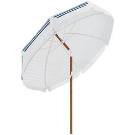 Outsunny - 7 x 7 ft Outdoor Patio Umbrella with Tilt, Vent, Market Table Umbrella Parasol - Blue