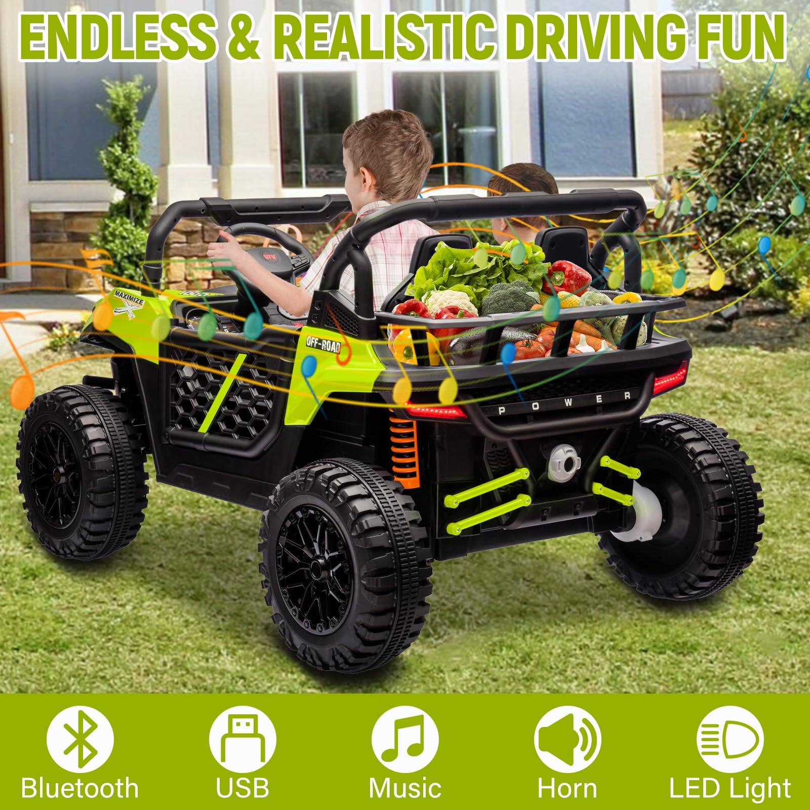 ENDLESS & REALISTIC DRIVING FUN

Bluetooth  
USB  
Music  
Horn  
LED Light