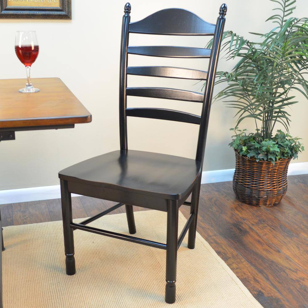Alt View 1. Carolina Chair & Table - Whitman Dining Chair - Antique Black - Black.