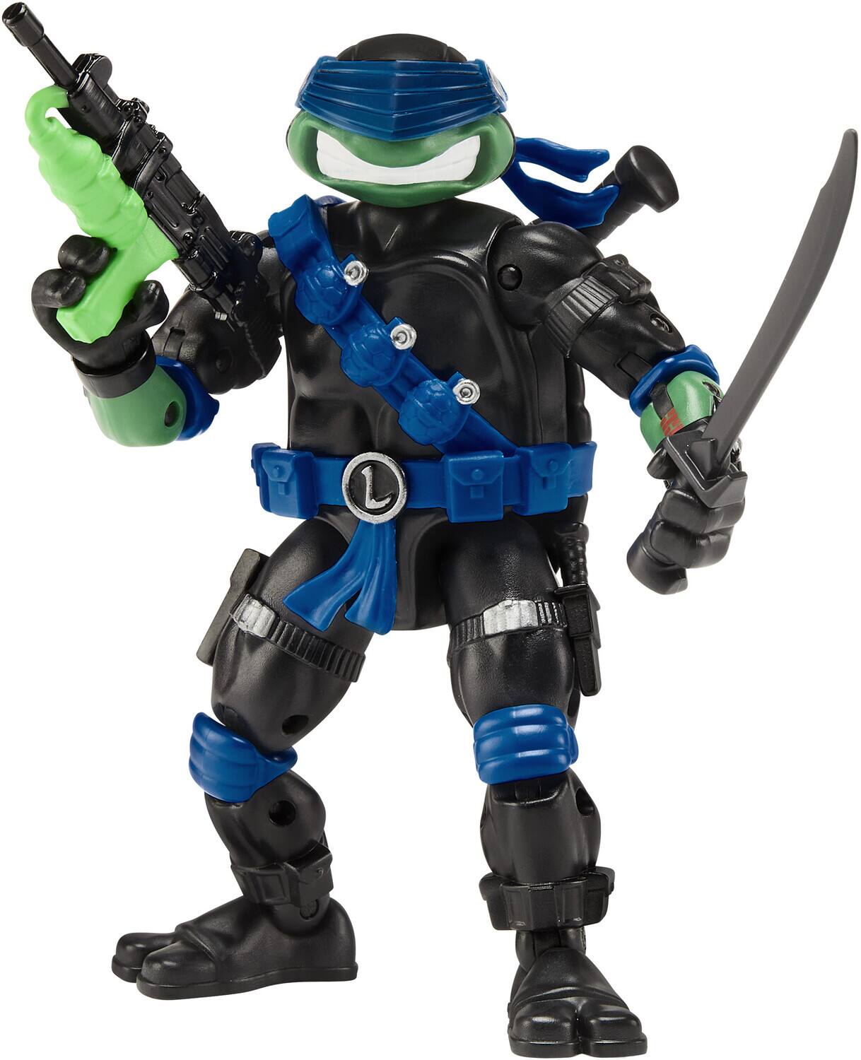 Alt View 2. PopMarket - Teenage Mutant Ninja Turtles x G.I. Joe - Snake Eyes x Leo Action Figure (TMNT)   - COLLECTIBLES - Multicolor.