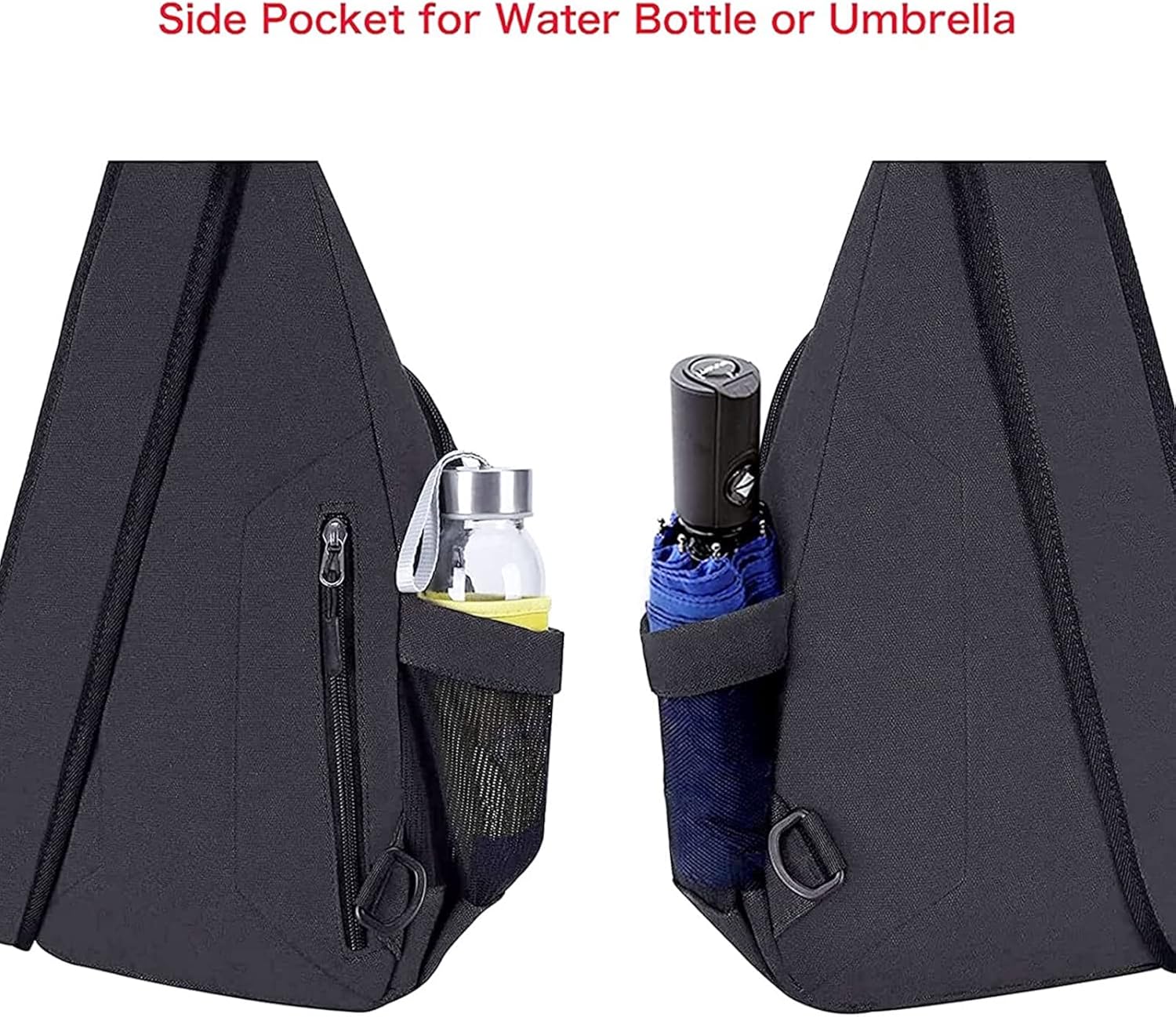 Side Pocket for Water Bottle or Umbrella