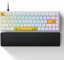 Syntech - Chronos G68HE Hall Effect Rapid Trigger Keyboard, 65% Magnetic, 68 Key, PBT Keycaps, Aluminum Alloy - Yellow