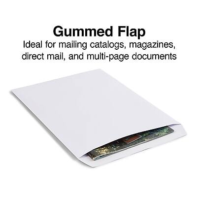 Gummed Flap  
Ideal for mailing catalogs, magazines, direct mail, and multi-page documents