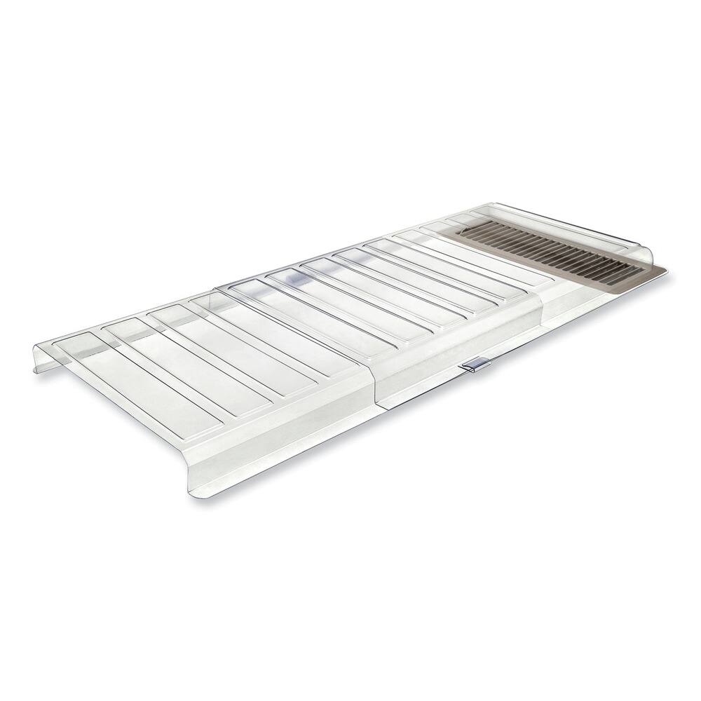 Back. Deflecto - Deflecto UFAD 11 in. x 20 in. x 1.25 in. Under Furniture Air Deflector - Clear - Clear.