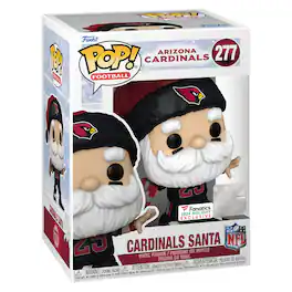 Arizona Cardinals Santa Funko Pop! 2024 Exclusive Vinyl Figure - Multicolor