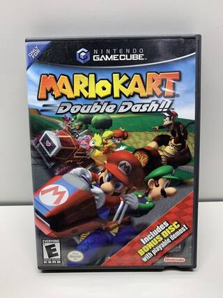 ONLY FOR NINTENDO GAMECUBE IN MARIO KART Double Dash!! TM
Includes BONUS DISC with playable demos!
EVERYONE
E
CONTENT RATED BY
Nintendo
ESRB - E (Everyone)