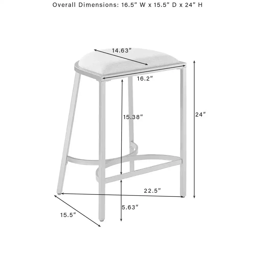 Overall Dimensions: 16.5" W x 15.5" D x 24" H  
14.63"  
16.2"  
15.38"  
24"  
22.5"  
15.5"  
5.63"