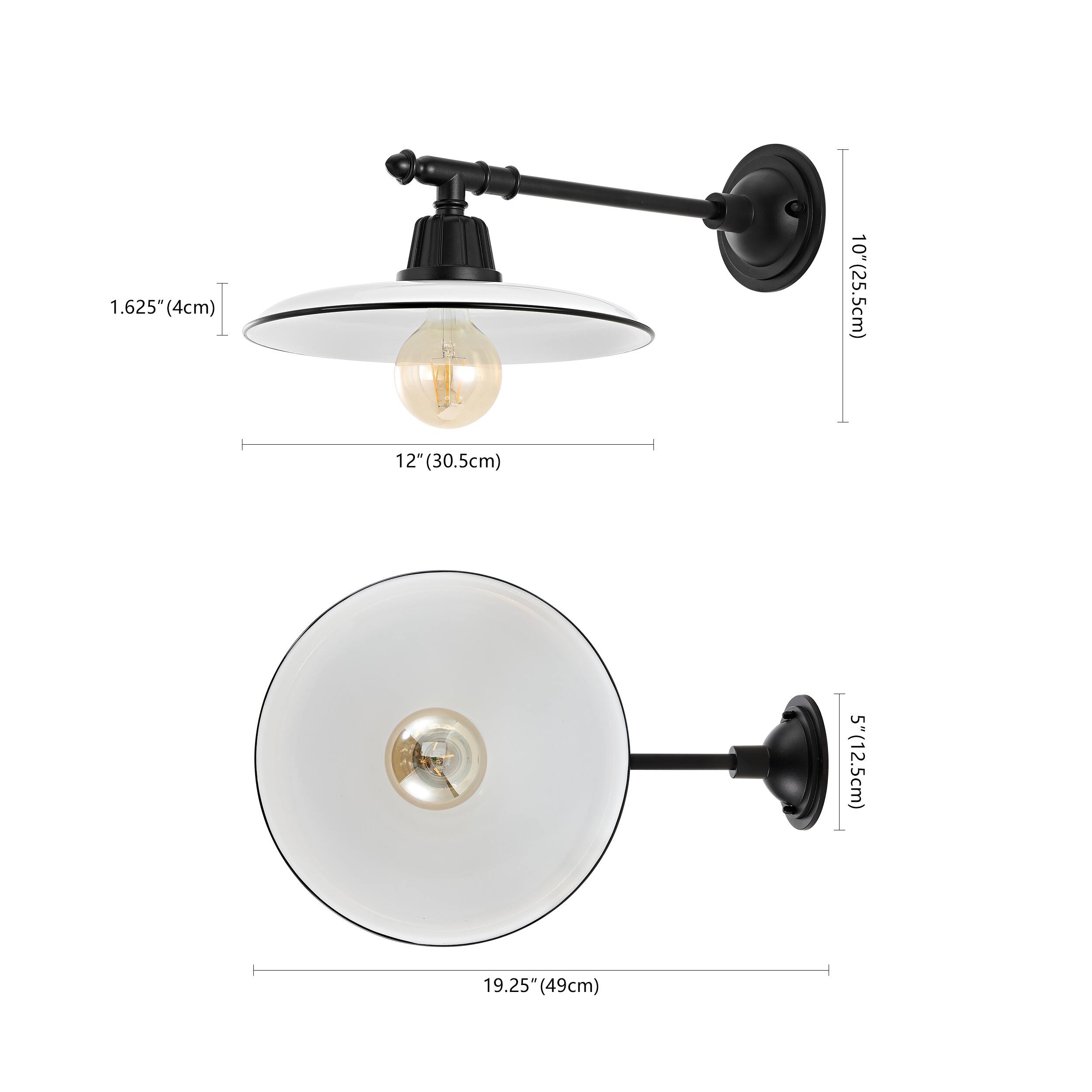1.625" (4cm)  
10" (25.5cm)  
12" (30.5cm)  
5" (12.5cm)  
19.25" (49cm)
