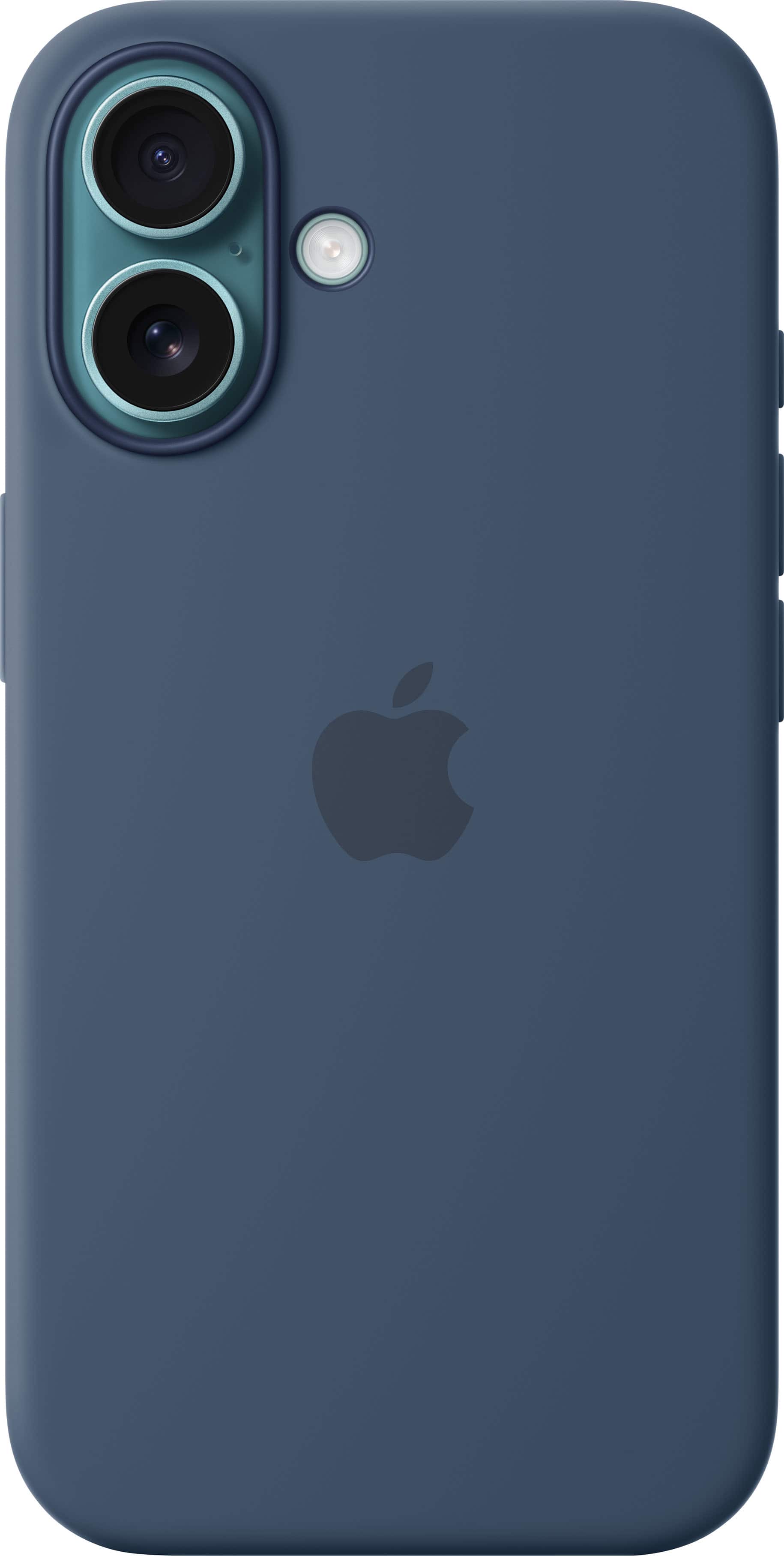 Alt View 11. Apple - iPhone 16 Silicone Case with MagSafe - Denim.