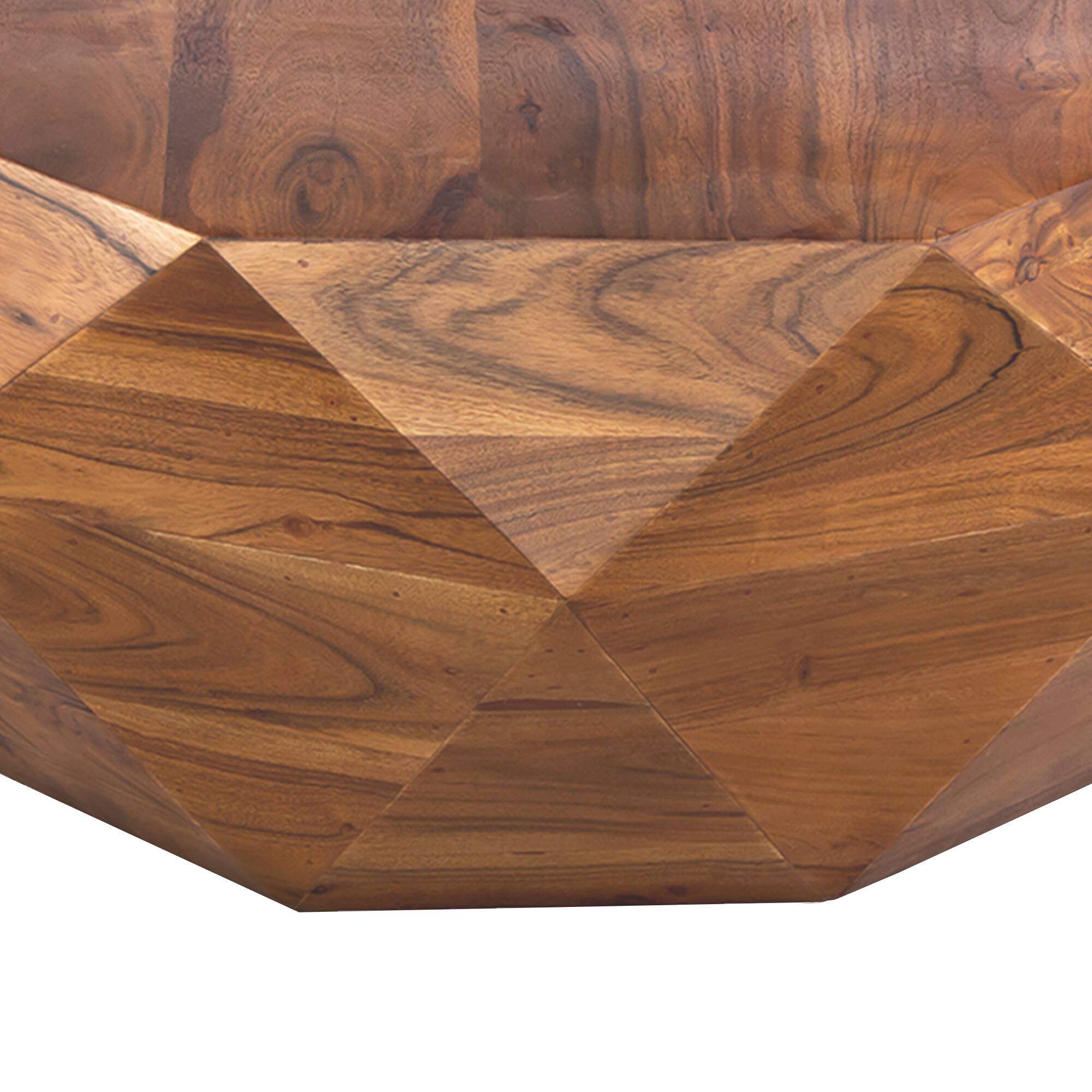 Alt View 2. Manhattan Lane - Bon 33 Inch Diamond Shape Acacia Wood Coffee Table With Smooth Top - Dark Brown.