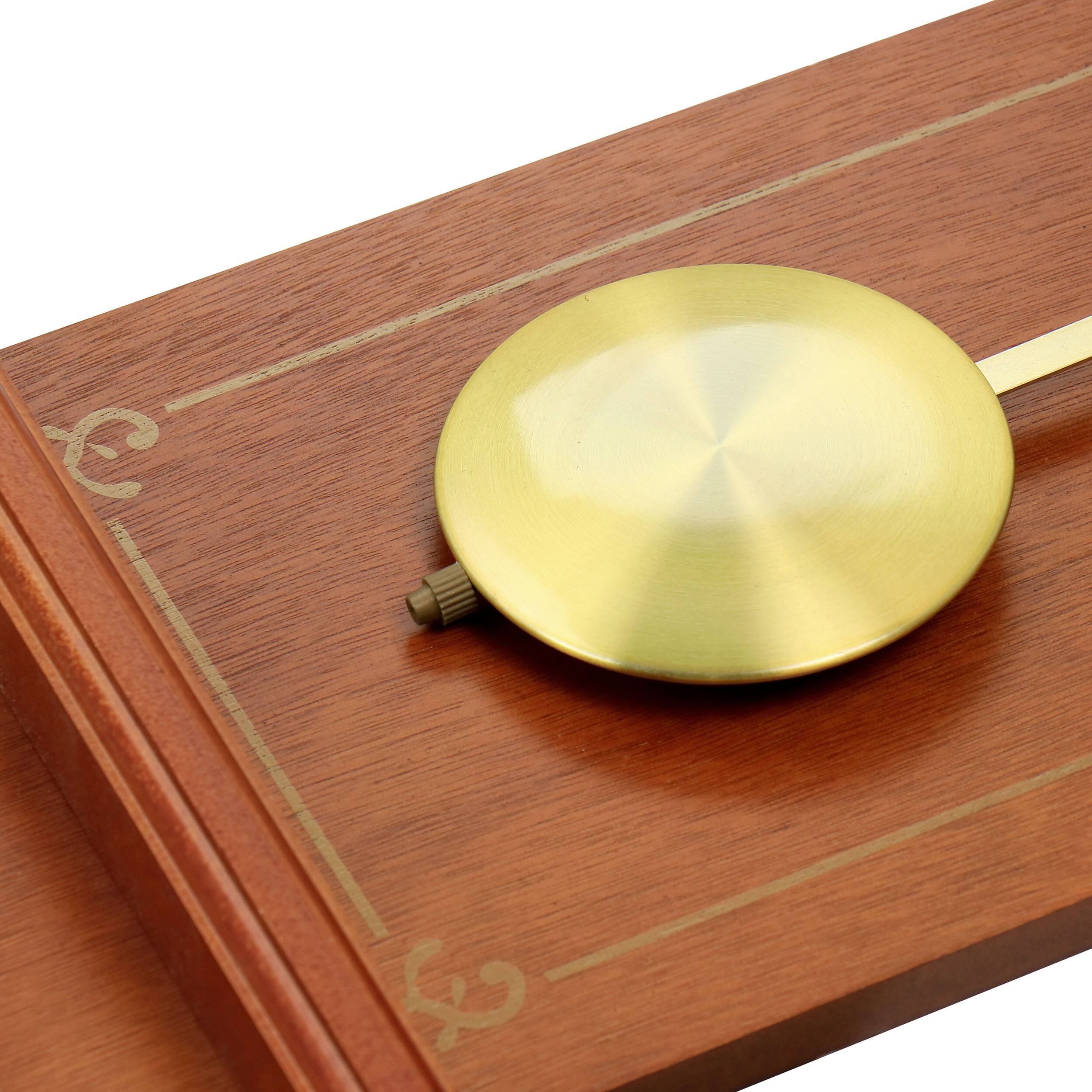 Alt View 5. Bedford Clock Collection - Bedford Clock Collection Olivia 24.5 Inch Cherry Wood Chiming Pendulum Wall Clock - Brown.