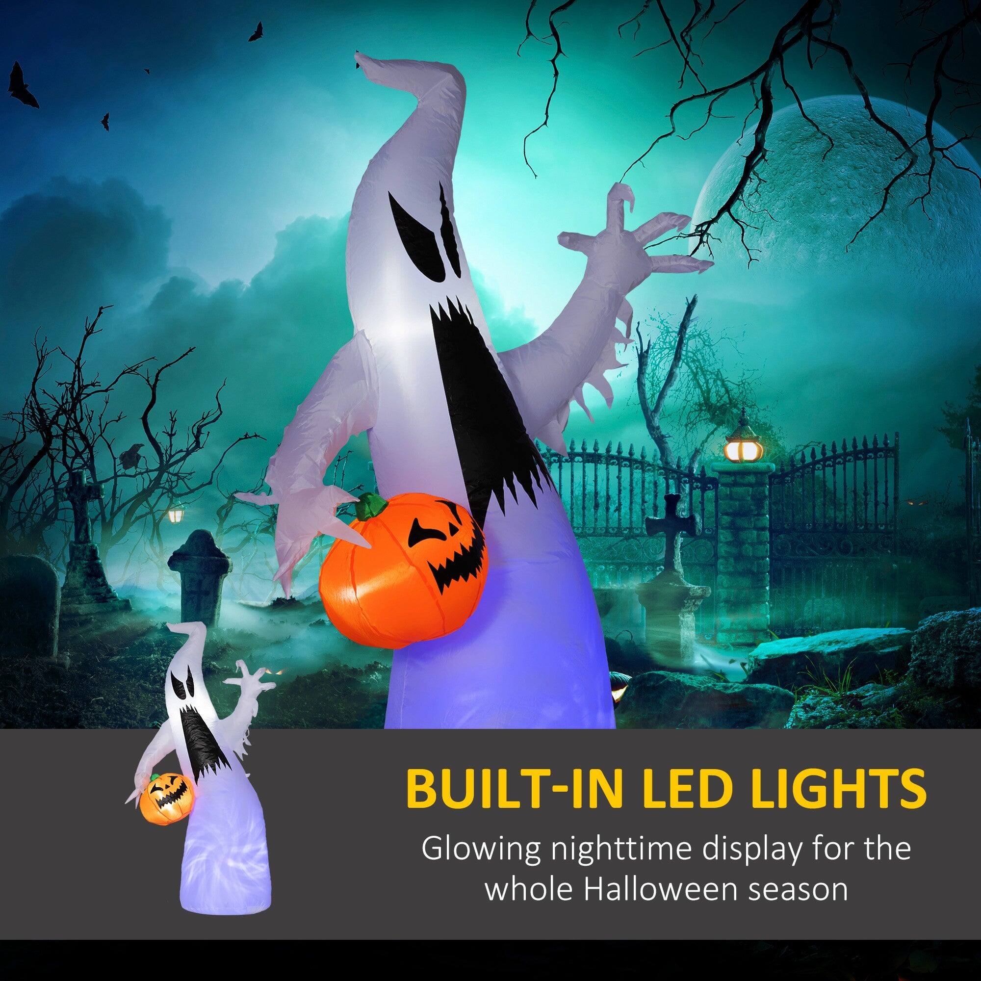BUILT-IN LED LIGHTS  
Glowing nighttime display for the whole Halloween season