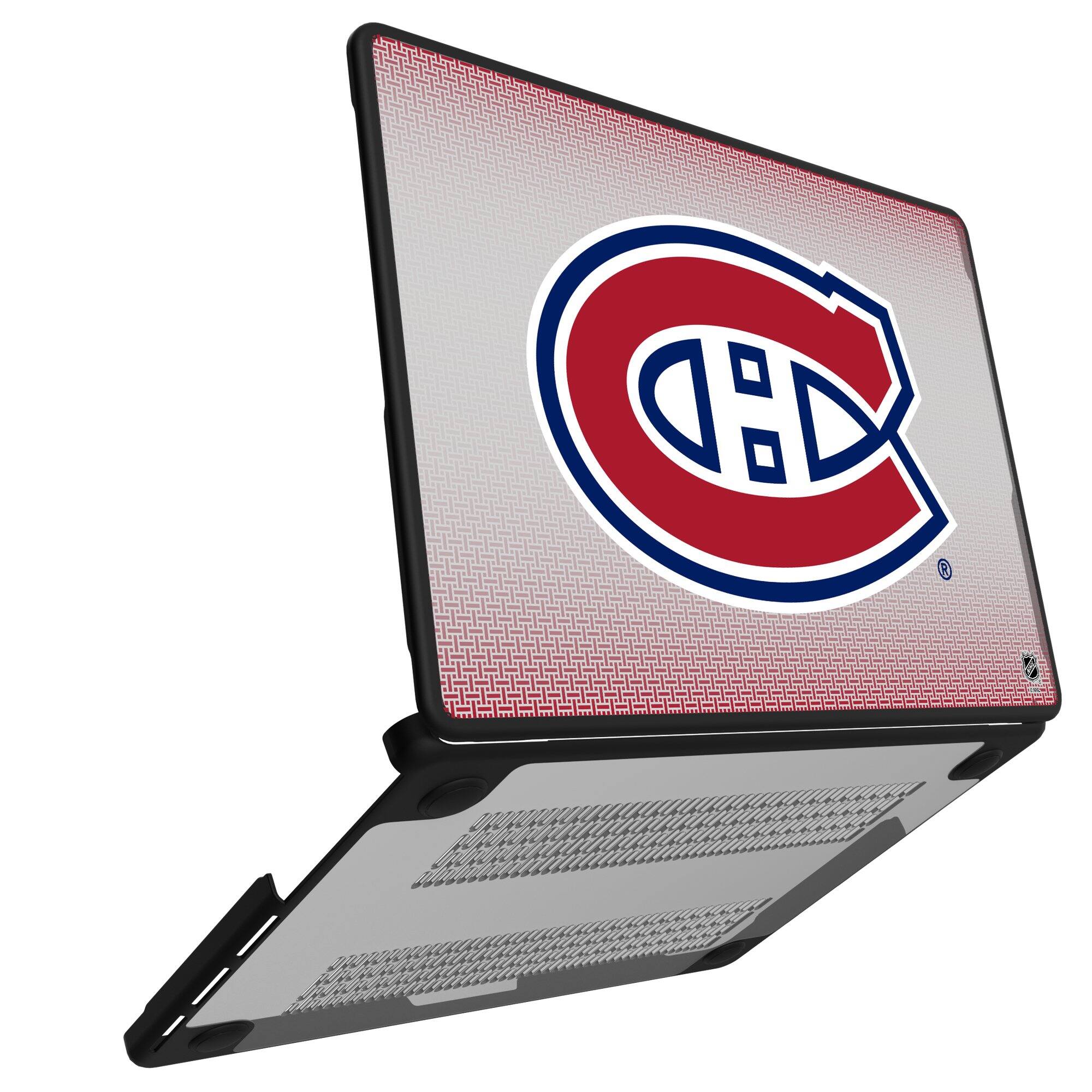 Alt View 1. Keyscaper - Montreal Canadiens Linen MacBook Case - Air 13 in - Multicolor.