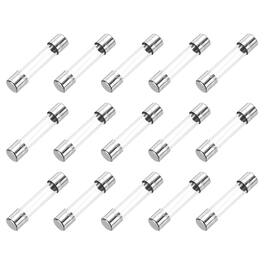 Unique Bargains - 6.3A 250V 6x30mm Time Delay Glass Fuse UL Listed Slow Blow Fuse for Home Appliances 15pcs