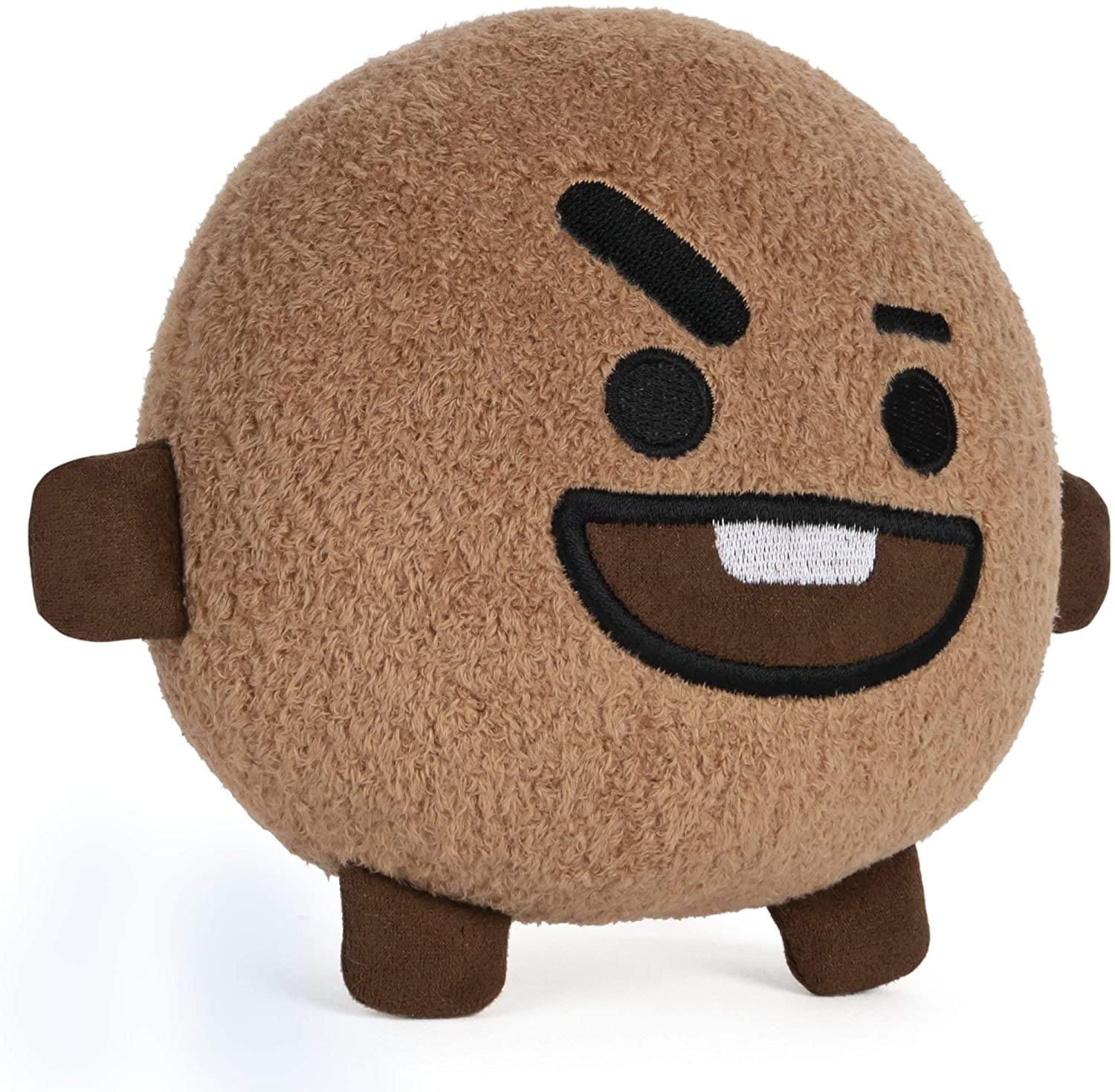 Alt View 1. Gund - Line Friends BT21 6 Inch Plush | Shooky - Brown.
