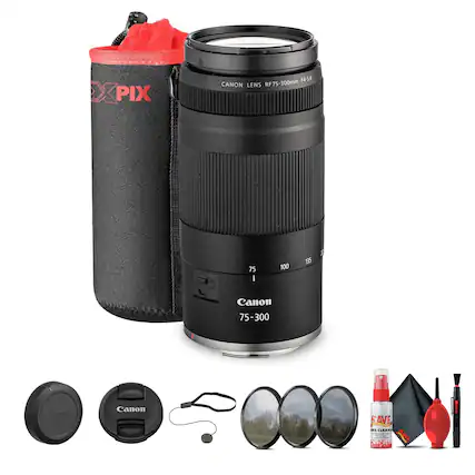 Canon Lens RF75-300mm F4.5-6.3
Canon 75-300
PIX
CLEAN
SAVE
Lens Cleaner
AF MF
75 100 135