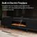 Built-In Electric Fireplace
Integrated electric fireplace adds warmth and ambiance with adjustable settings, all controlled by a convenient remote.