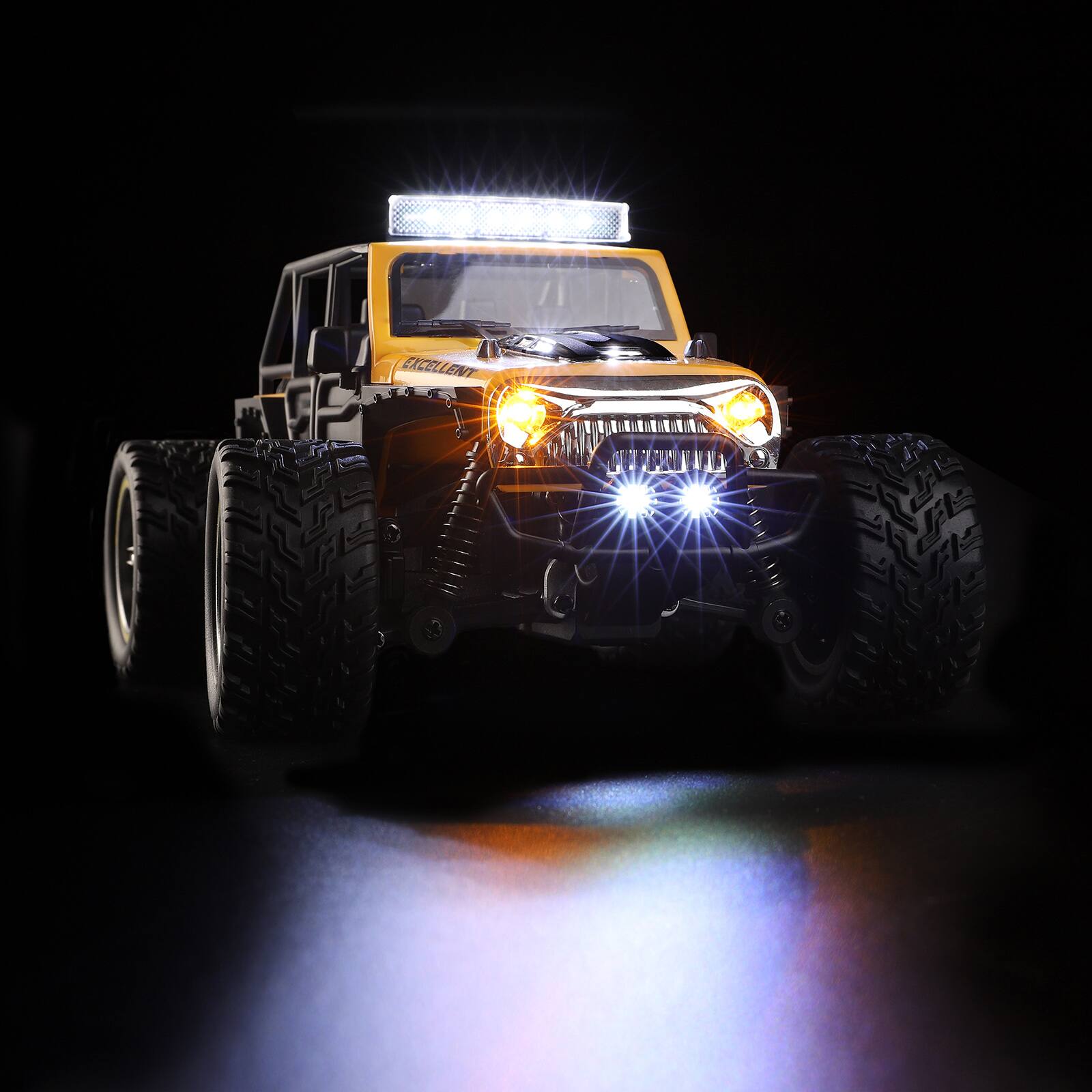 Alt View 8. Topteng - Wltoys 22201 1:22 Scale RC Car - 2WD 2.4GHz Remote Control, 13.7Mph High Speed, All-Terrain Crawler with LED Lights.