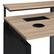 Alt View 14. OSP Home Furnishings - ACE 60" Desk with Hutch Shelf - River Oak/Black.