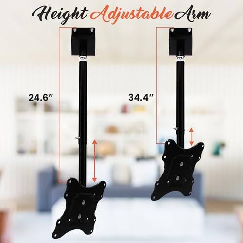 Height Adjustable Arm  
24.6" - 34.4"