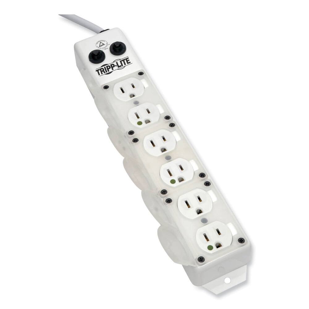 Tripp Lite - PS-615-HG-OEM 6 Outlets 15 ft. Cord Medical-Grade Power Strip for Patient-Care Vicinity - White