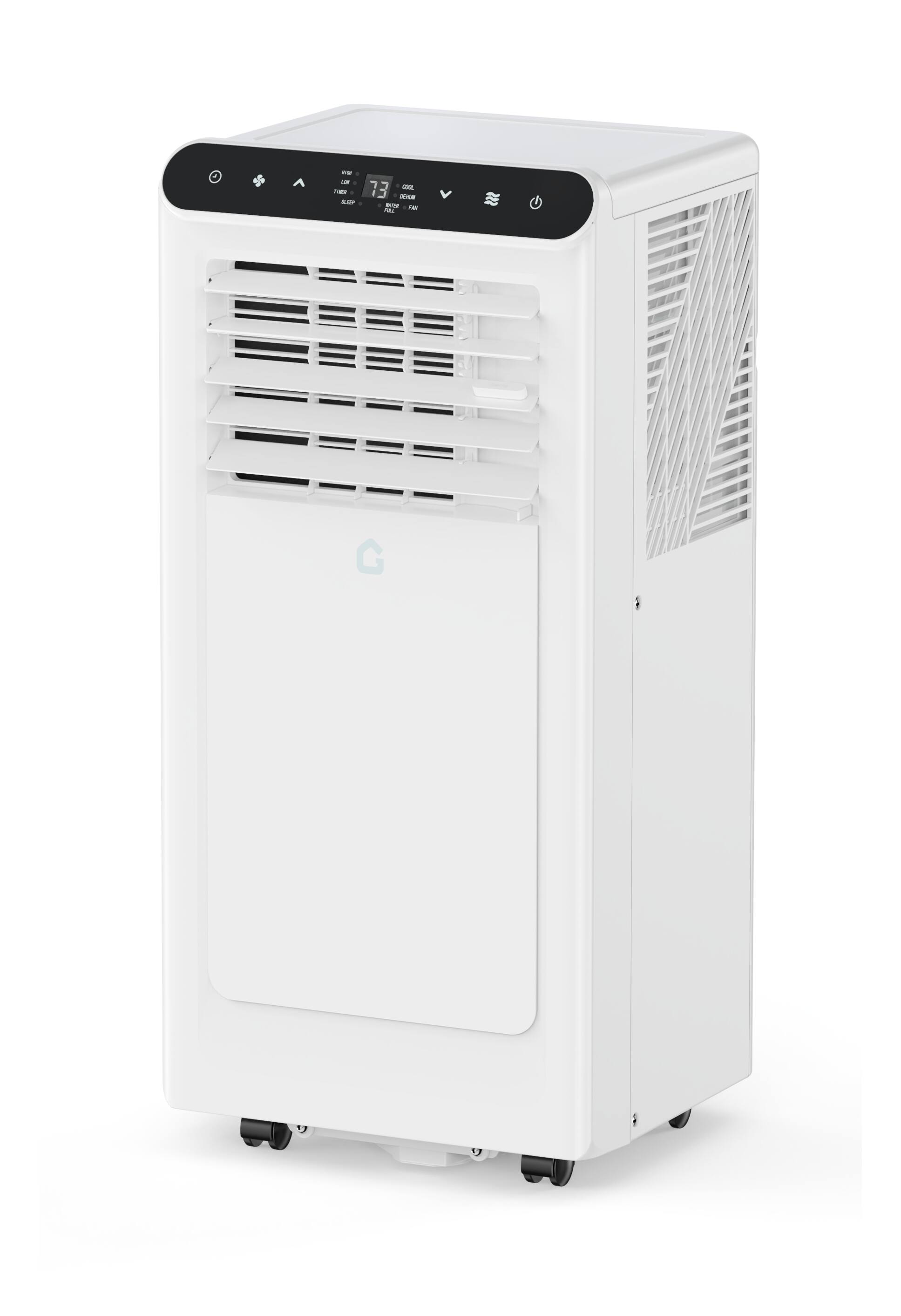 Alt View 4. TROPOW - Portable Air Conditioner, 8,000 BTU, Cools Up to 350 Sq.ft, Remote Control - white.