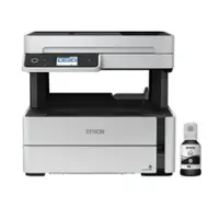 Epson - EcoTank ET-M3170 Wireless Monochrome All-in-One Supertank Printer - White - Front_Zoom