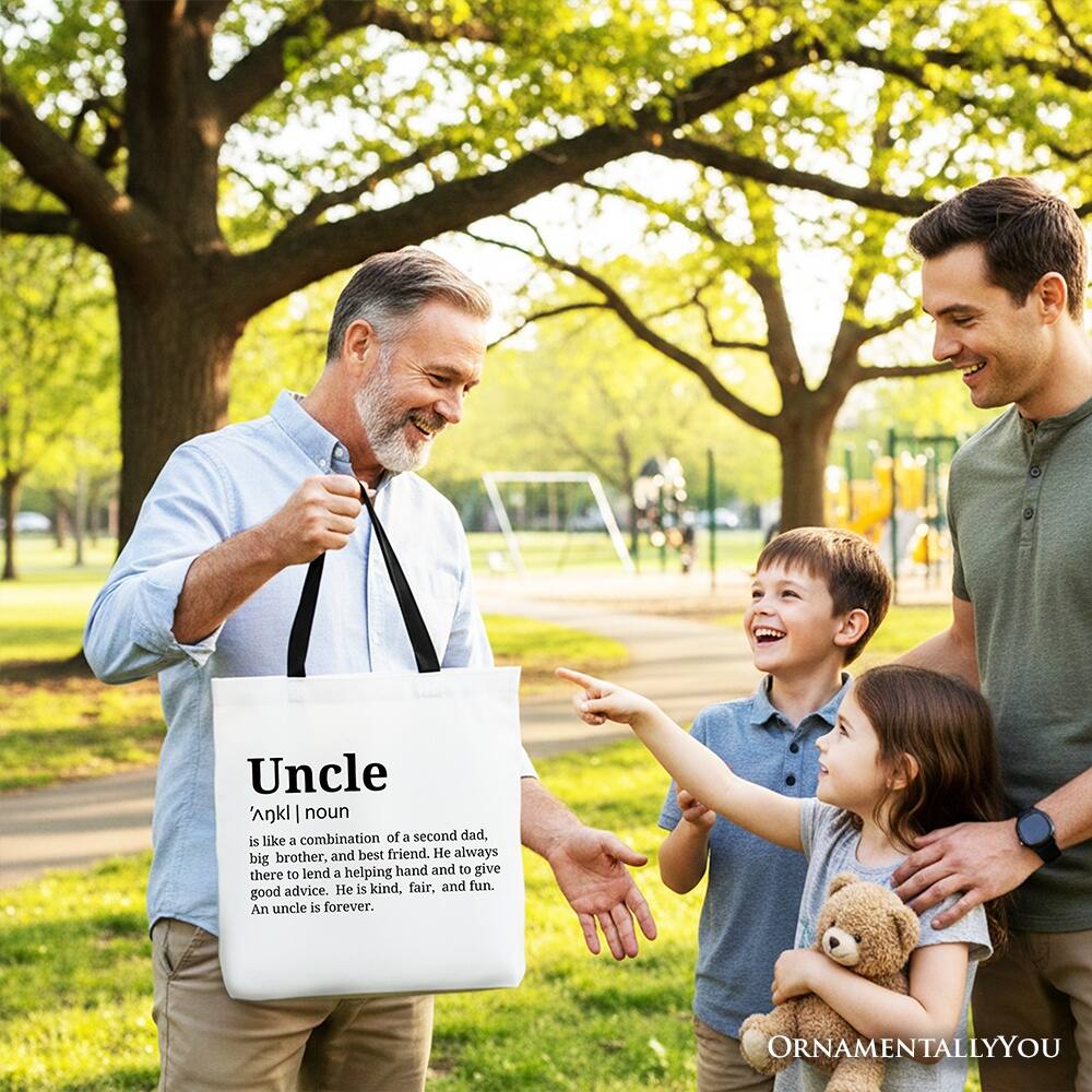 Uncle Anki | noun is like a combination of a second dad, brother, and best friend. He always there to lend a helping hand and to give good advice. He is kind, fair, and fun. An uncle is forever. ORNAMENTALLY YOU