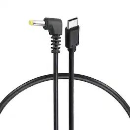 Unique Bargains - USB C to DC Power Cable, 20V 3A 60W, 4.0x1.7mm, PD Trigger for Laptop, Monitor, Security Camera - Black
