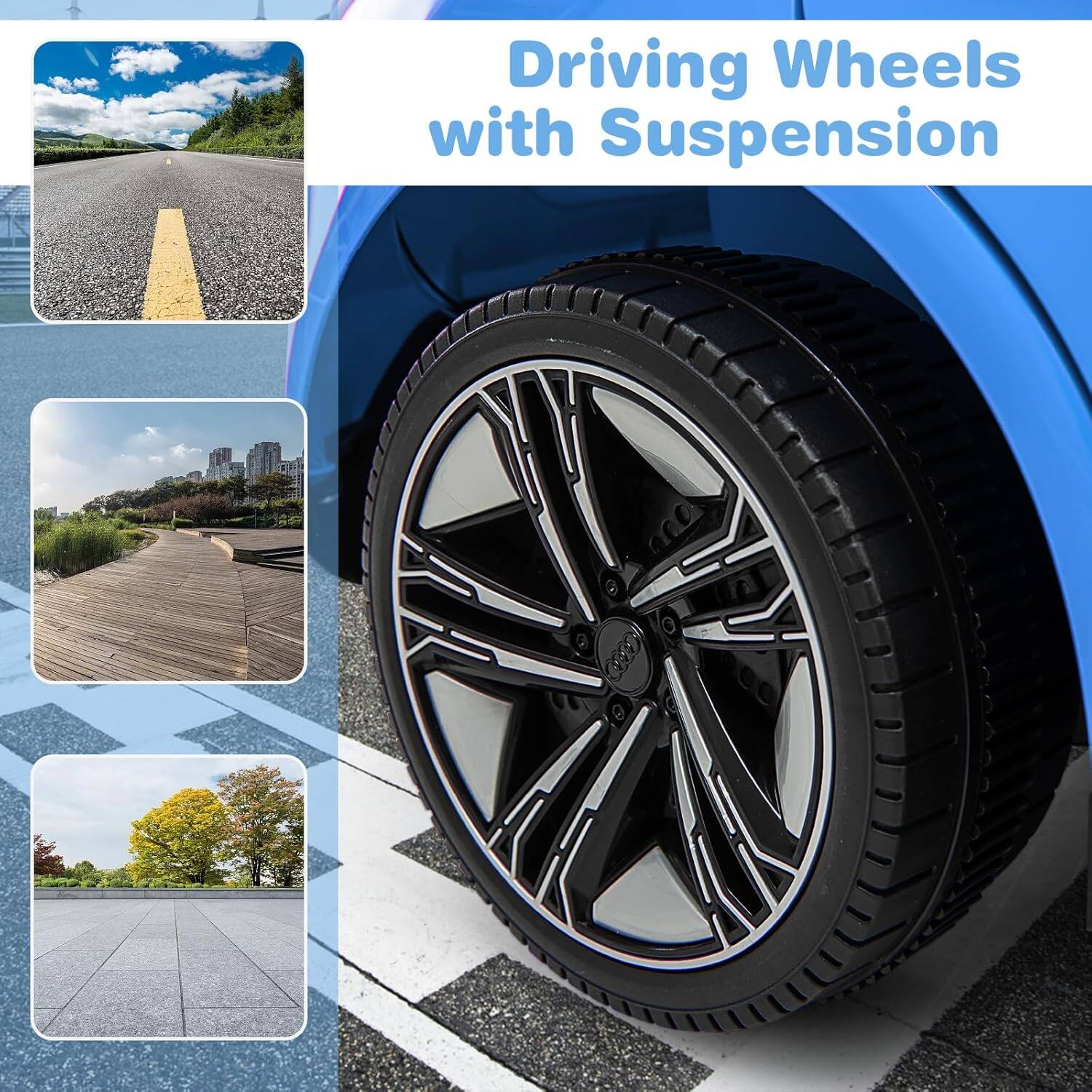 Driving Wheels with Suspension