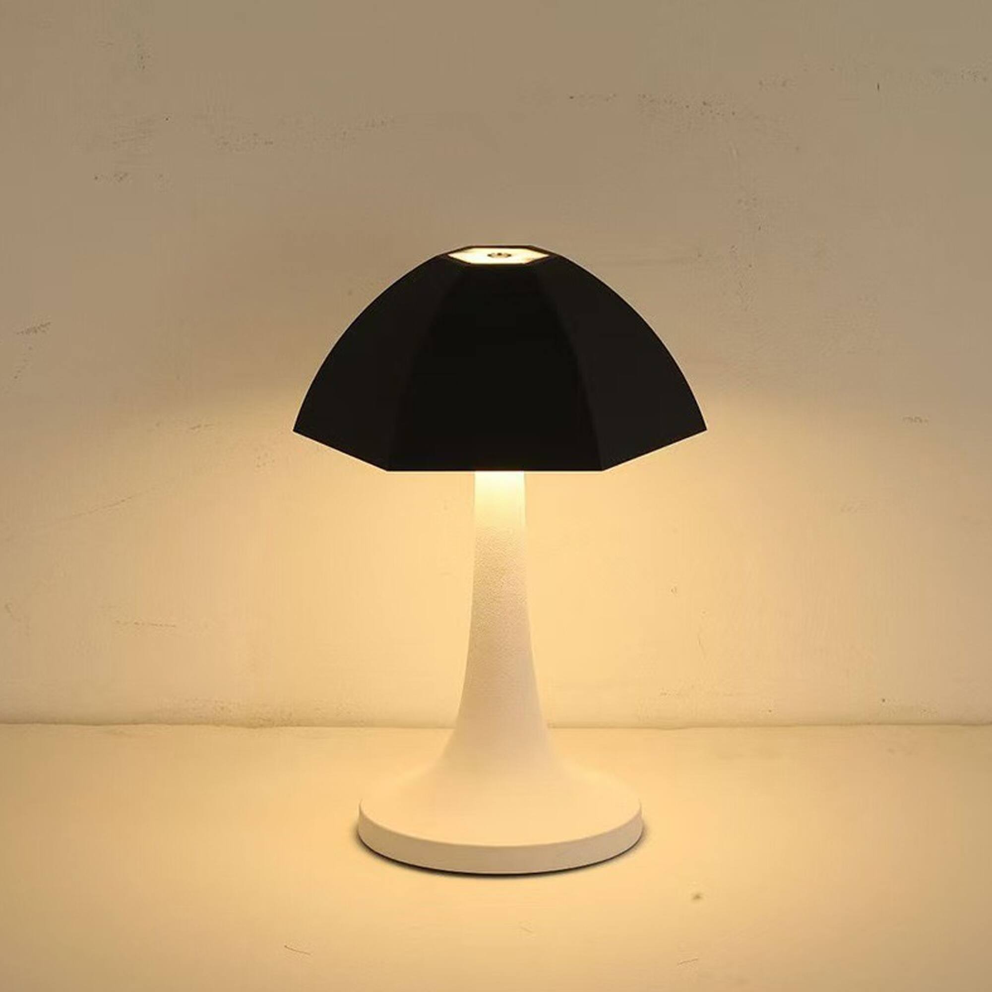 Front. YONWAY - Mushroom Decorative Light, Small Umbrella Rechargeable Touch Dimmable Light for Bedroom, Living Room.