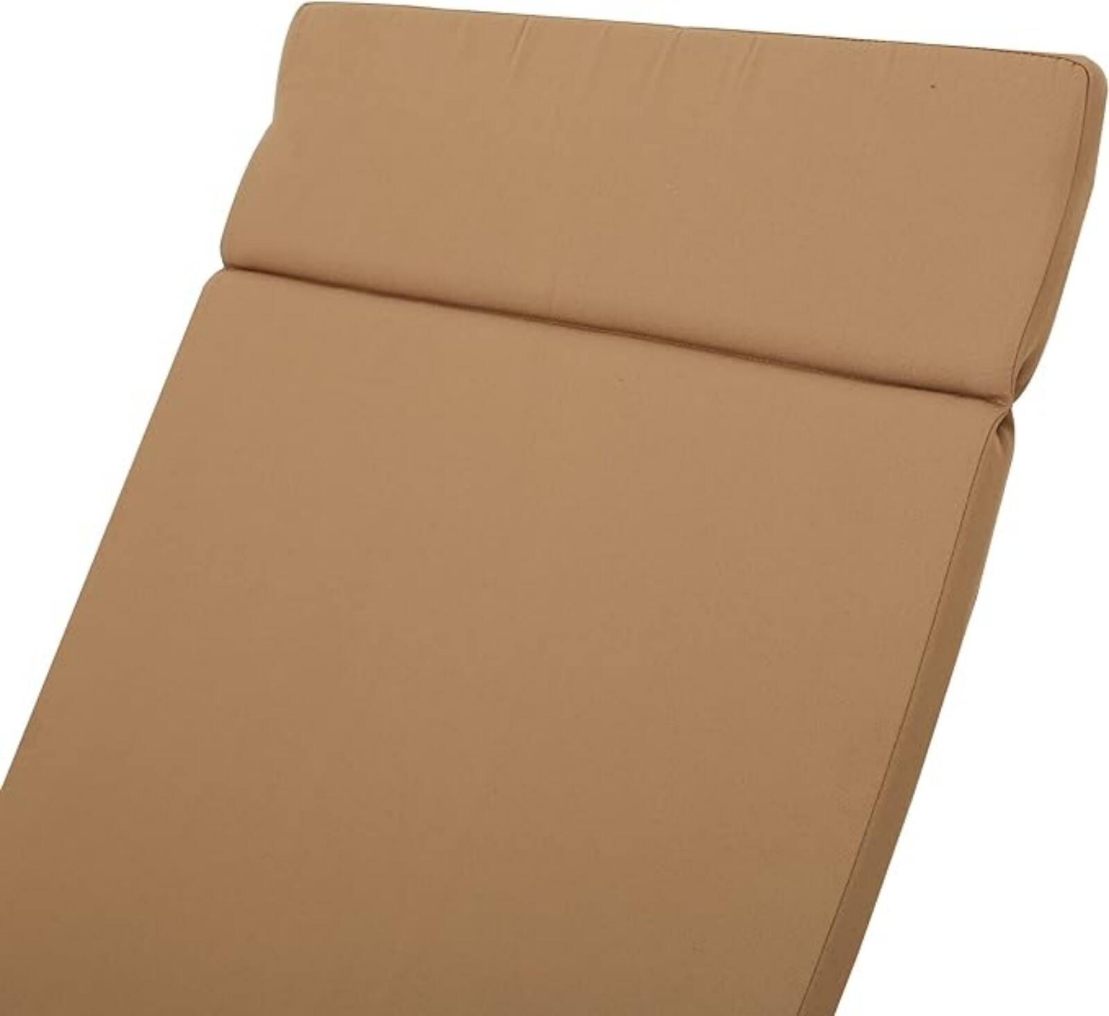 Alt View 3. Ecooso - 1PCS Outdoor Chaise Lounge Cushion，Water-Resistant，100% Polyester Fabric, No Assembly Required(Without Chaise Lounge) - Caramel.