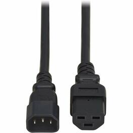 Eaton Tripp Lite Series Power Cord, C14 to C21 - Heavy-Duty, 15A, 250V, 14 AWG, 3 ft. (0.9 m), For Computer - Black