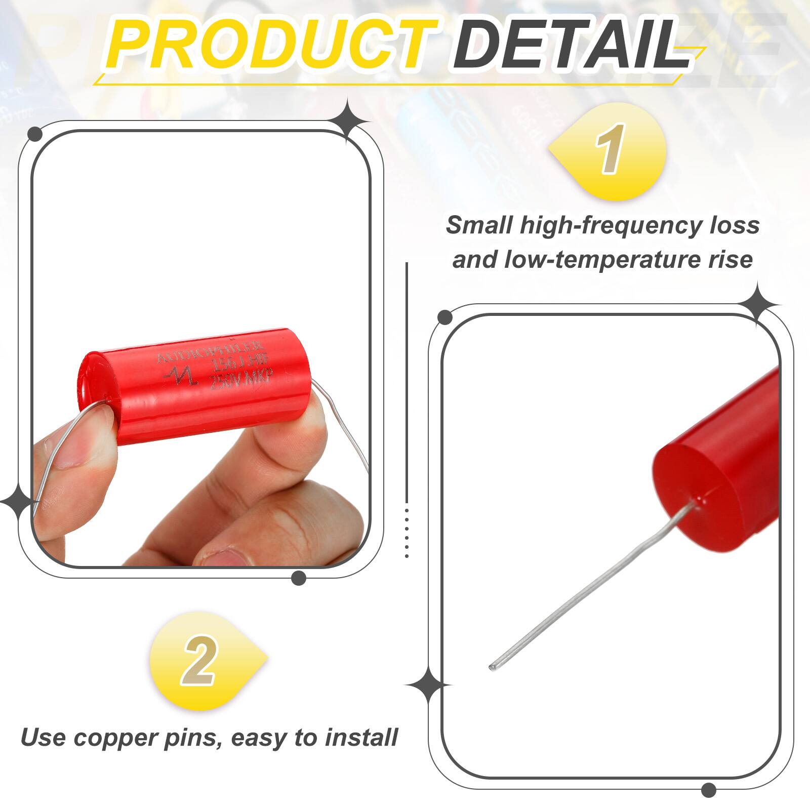 A PRODUCT DETAIL

1. Small high-frequency loss and low-temperature rise

2. Use copper pins, easy to install