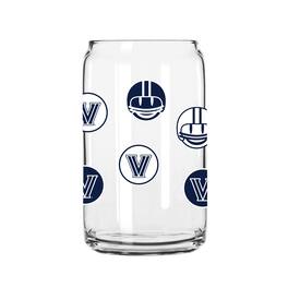 Logo Brands - Villanova Wildcats 16oz. Smiley Can Glass - Multicolor
