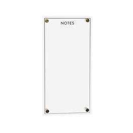 BreeBe - Acrylic Dry Erase Notes Board 13"H - White