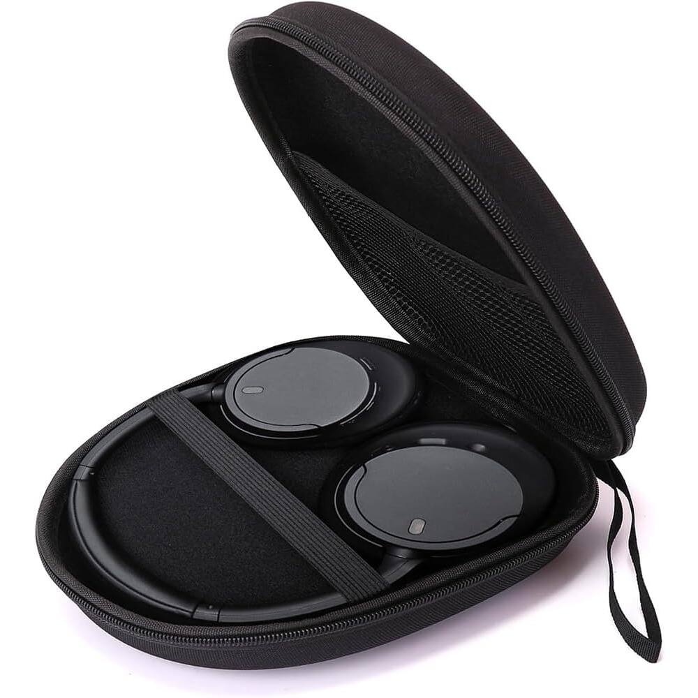 Front. ACJPR - Hard Shell Carrying Case for Over-Ear Headphones, Large Travel Bag Compatible with MDR and Other Headphone Models.