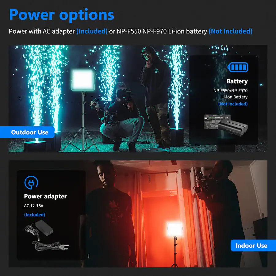 Neewer 660 PRO RGB LED Video Light with APP Control 50W Full Color ...