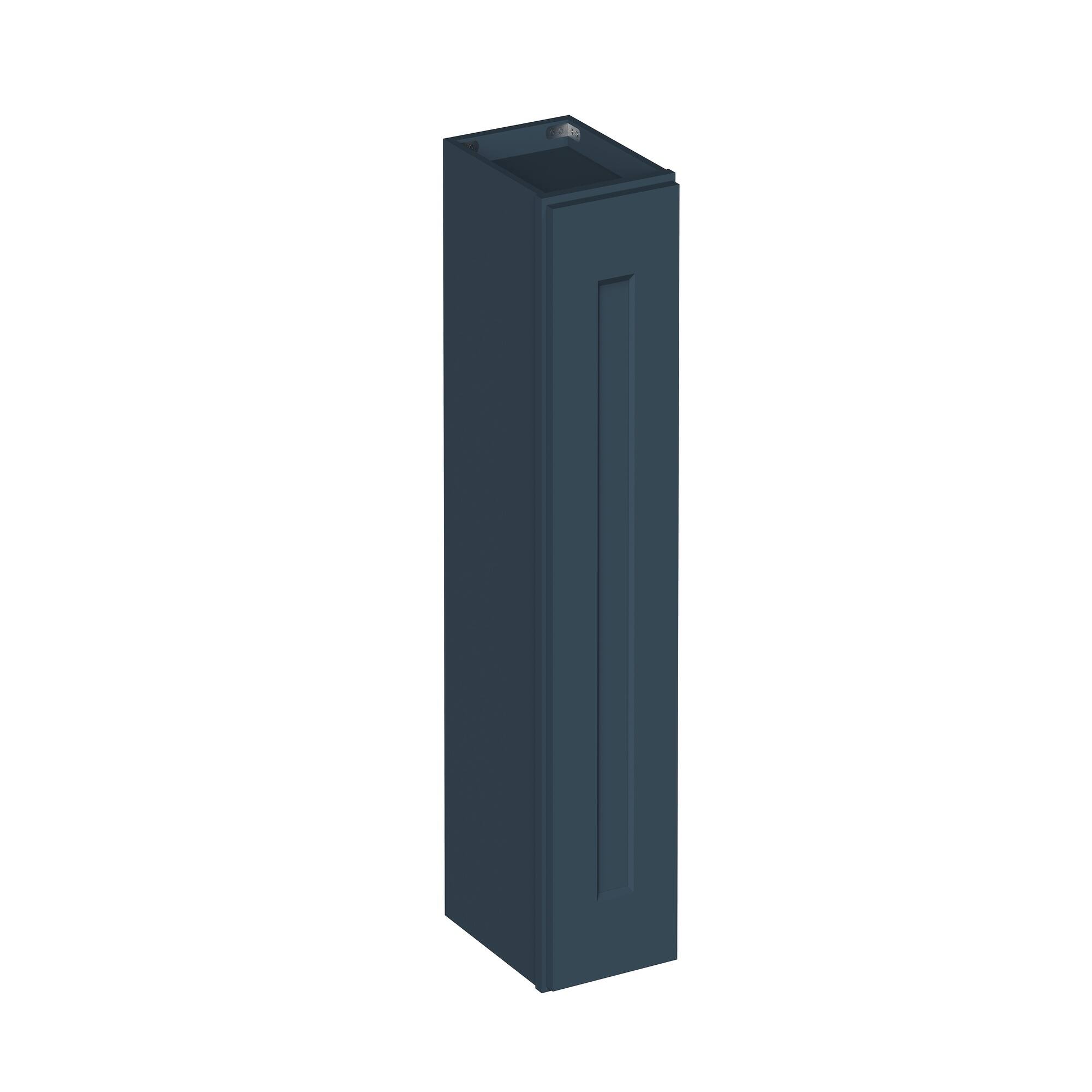 Angle. Boyel Living - 9-in W x 30-in H x 12-in D Shaker RTA Kitchen Wall Cabinet with Soft-Close - Charcoal Blue.
