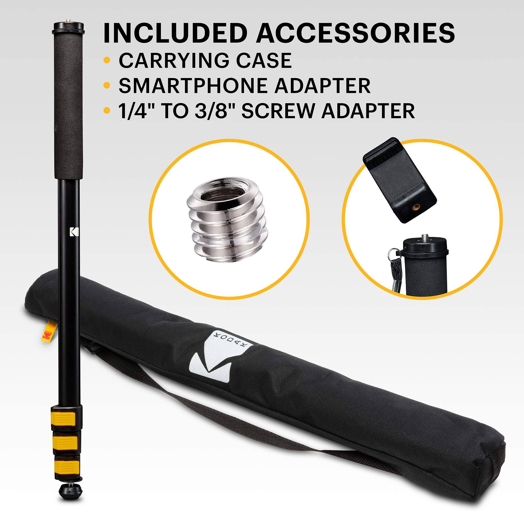 INCLUDED ACCESSORIES
CARRYING CASE
SMARTPHONE ADAPTER
1/4" TO 3/8" SCREW ADAPTER