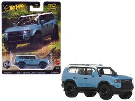 2024 Toyota Land Cruiser Top "HW Off Road" Series Diecast Model Car by Hot Wheels - Blue with White