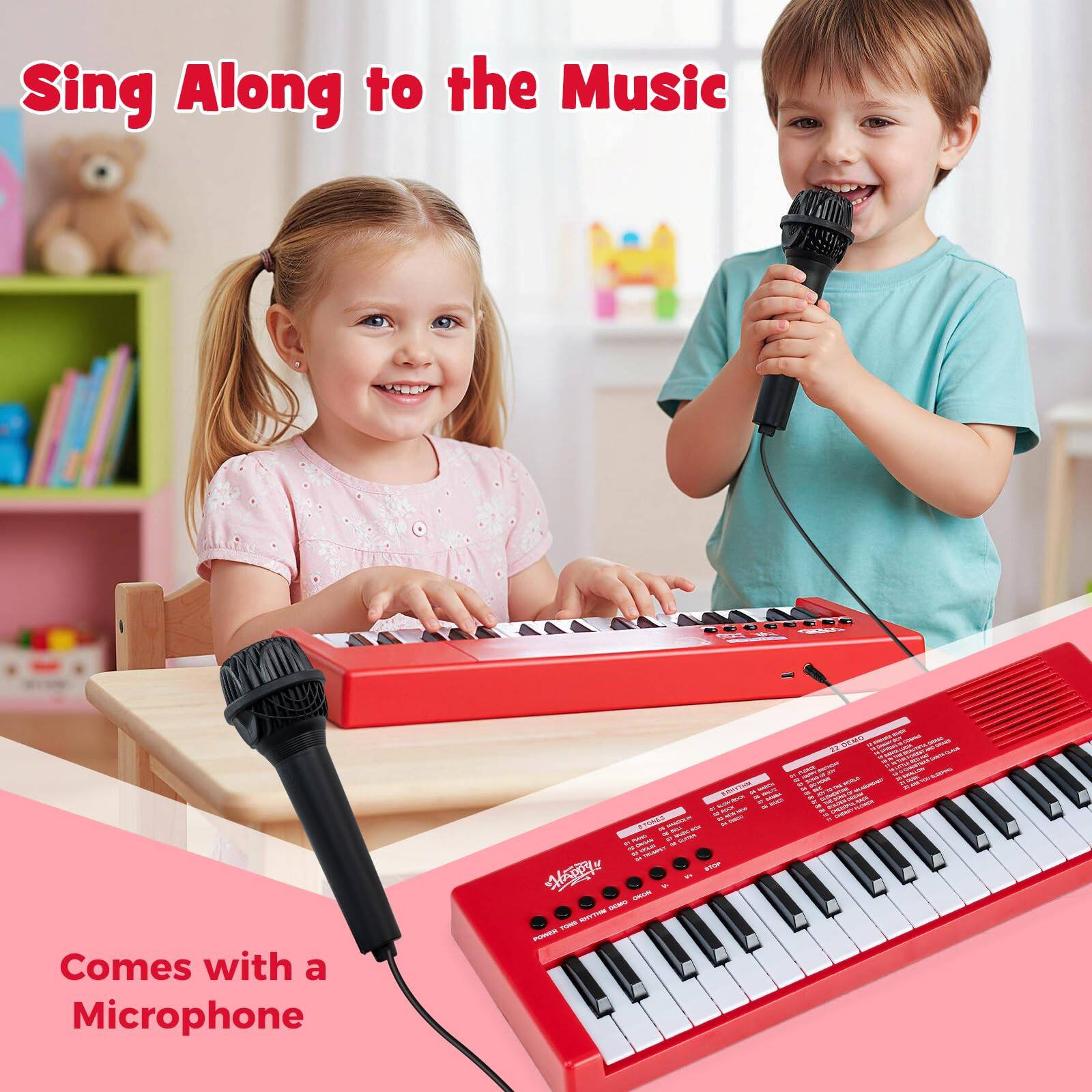 Sing Along to the Music  
Comes with a Microphone