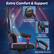 Extra Comfort & Support
- Carbon Fiber Neck Support
- Adjustable Lumbar Pillow
- Adjustable Armrests