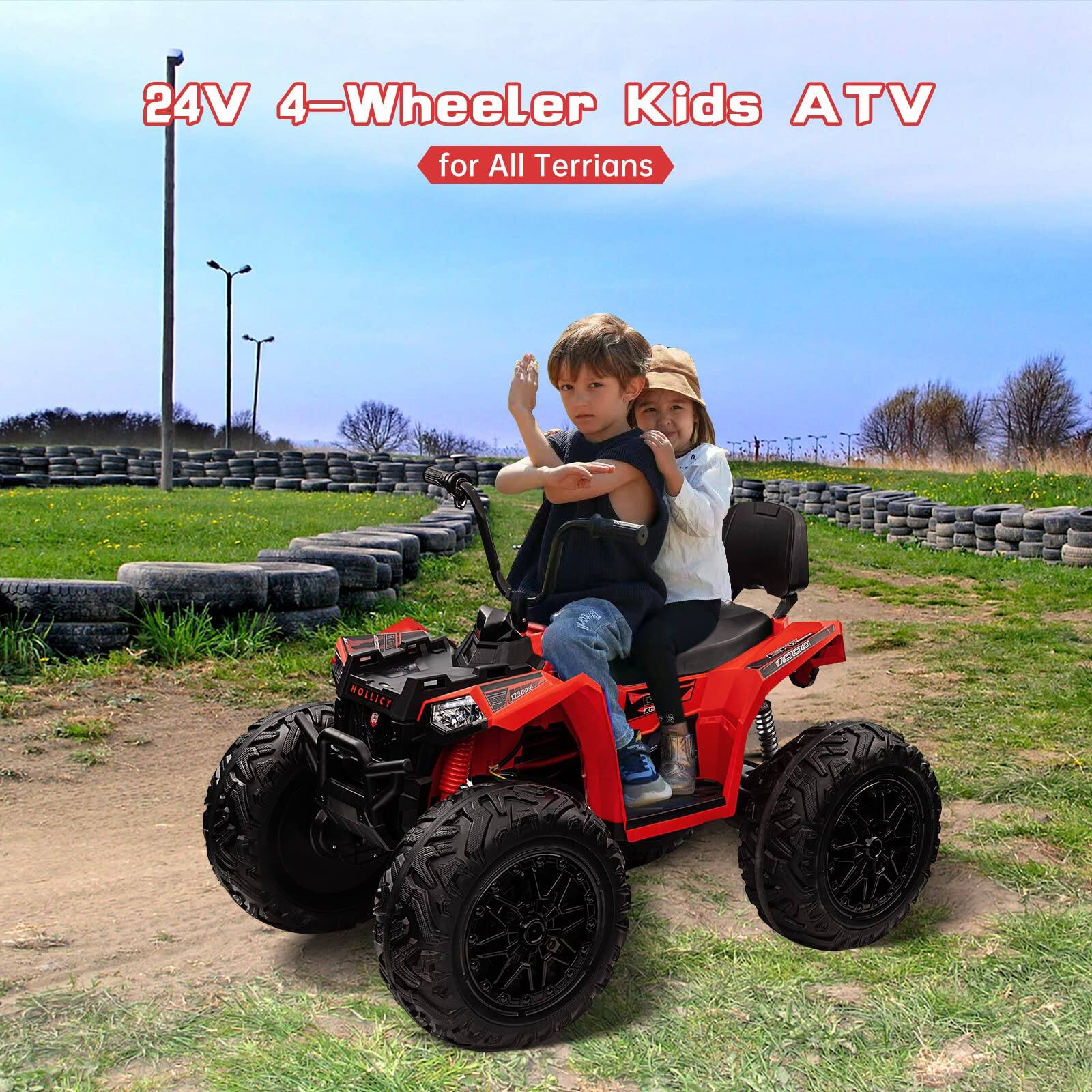 24V 4-Wheeler Kids ATV  
for All Terrains