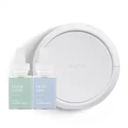Pura - Linens & Surf/Pacific Aqua V5 Smart Air Diffuser Set - White