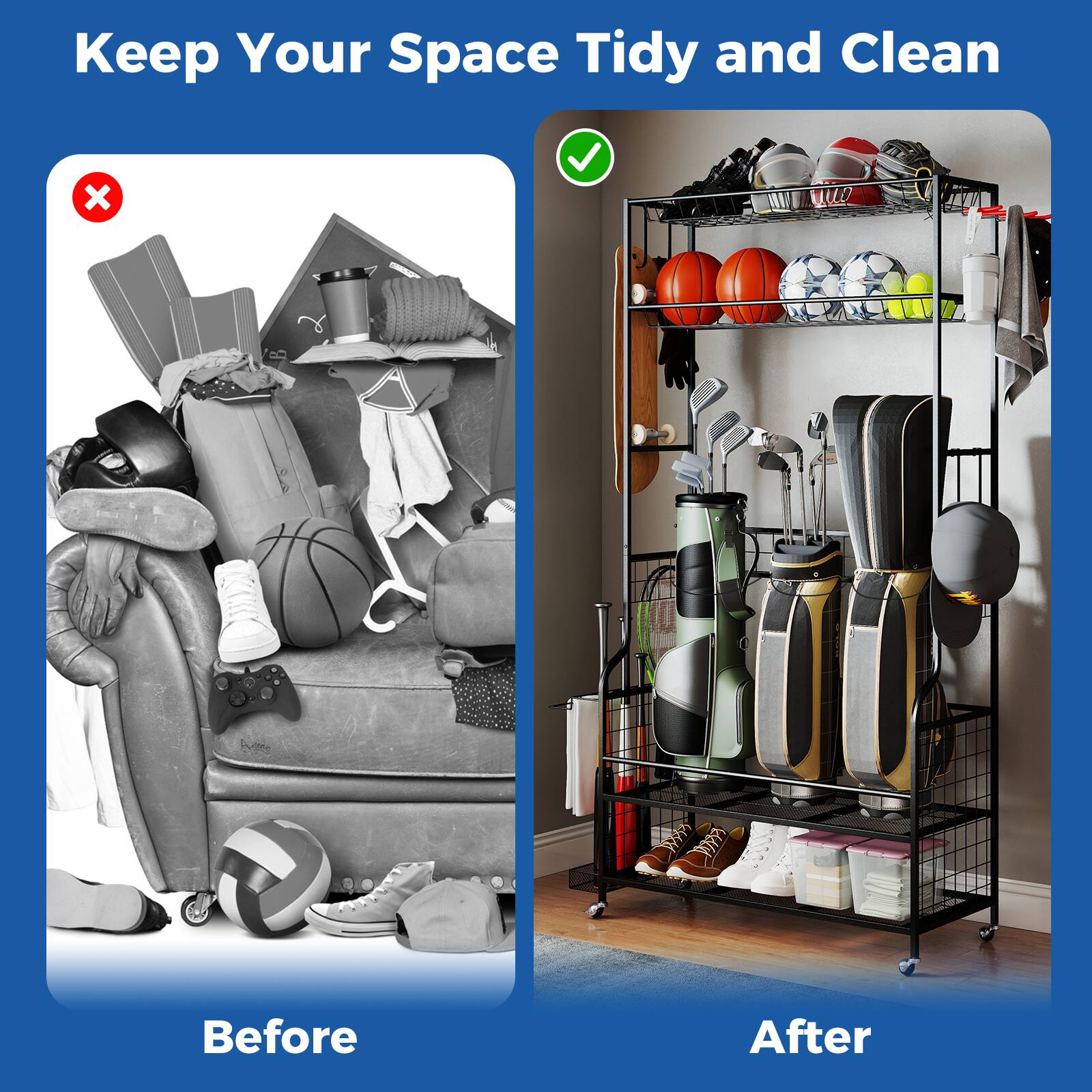 Keep Your Space Tidy and Clean

Before

After