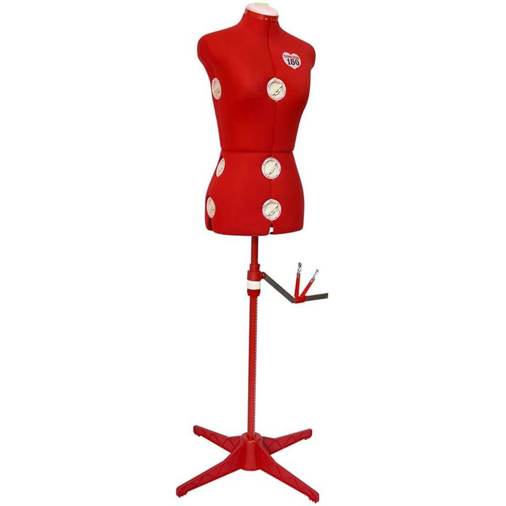 Front. Singer - Singer DSF150SMRD Red Adjustable Dress Form - Small/Medium - Red.