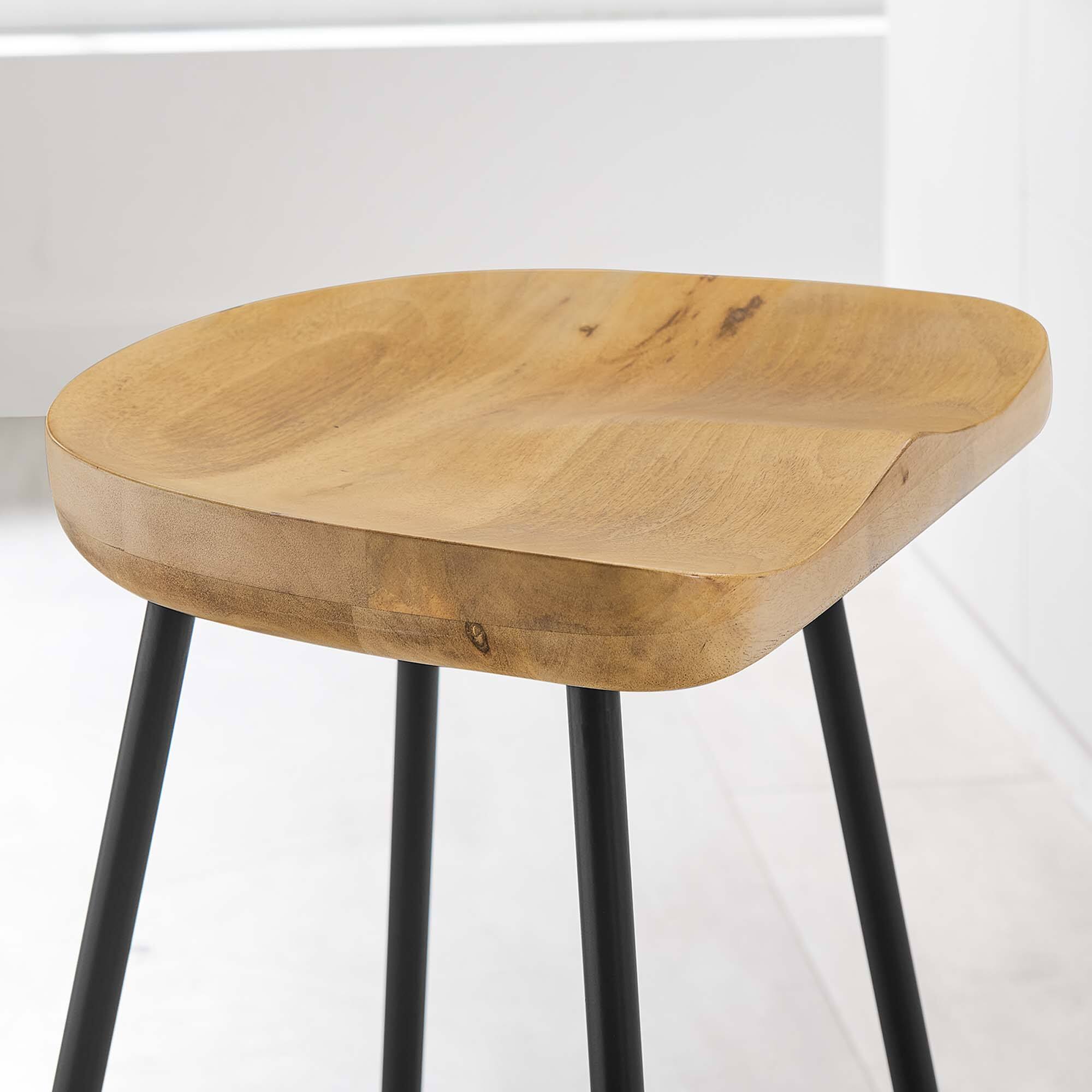Alt View 6. Modway - Concord Backless Wood Counter Stools Set of 2 by Modway - 0.