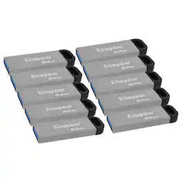 Kingston - 64GB DataTraveler Kyson USB 3.2 Gen 1 200MB/s Read Metal Flash Drive (10-pack)
